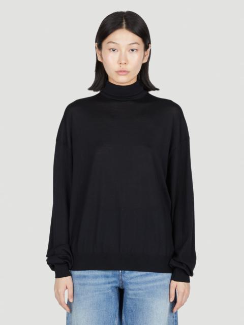 Semi Sheer Turtleneck Sweater