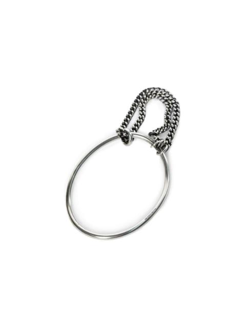 Ann Demeulemeester VOKKO BANGLE WITH CHAIN (ANTIQUE SILVER)