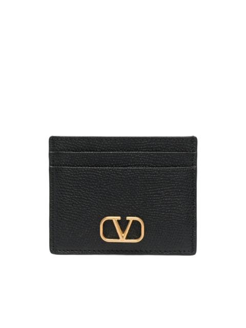 Valentino VLogo Signature pebbled card holder