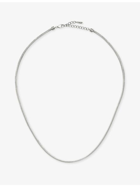 MISSOMA Thin Snake Platinum PVD Plated Stainless-Steel Chain Necklace