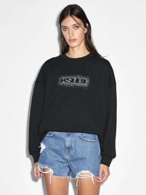 Ksubi SOTT BURST BOXY CREW JET BLACK