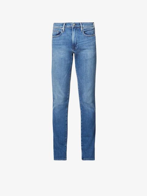 FRAME L’Homme slim-fit slim-leg cotton-blend denim jeans