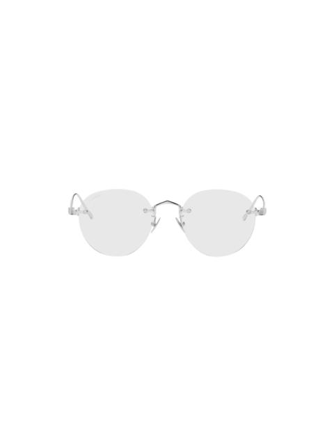 Cartier Silver 'Signature C de Cartier' Sunglasses