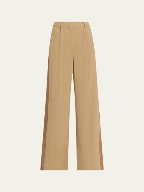 TWP Slim A Linen Pants with Lip Tux