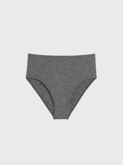 Mid-rise bikini bottoms grey mélange