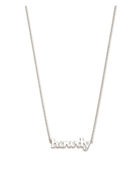 KENDRA SCOTT Howdy Pendant Necklace in Sterling Silver