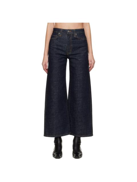 KHAITE Navy Delina Jeans