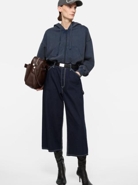 Acne Studios Hooded zipper sweater - Navy blue