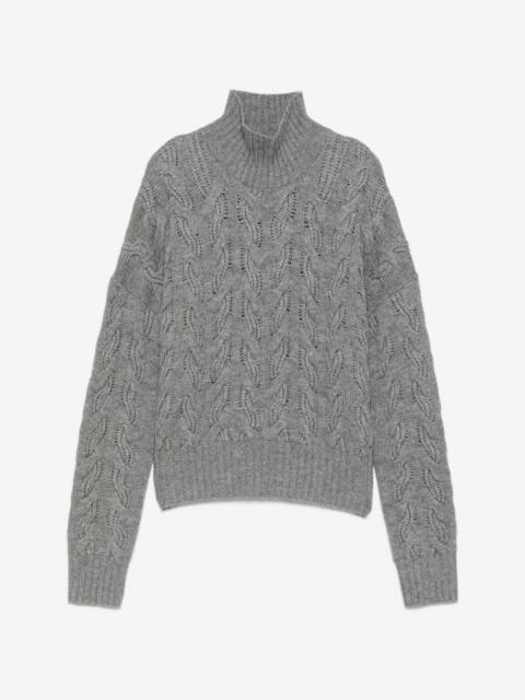 Max Mara cable-knit high-neck sweater