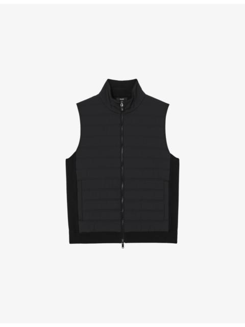 REISS Newford Funnel-Neck Quilted Gilet