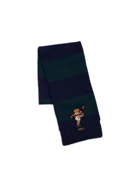 Polo Ralph Lauren Rugby Polo Bear colourblock scarf