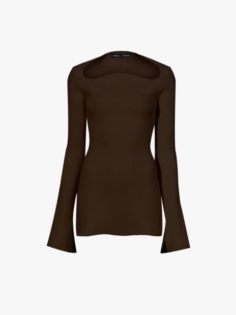 Proenza Schouler two-tone knitted top