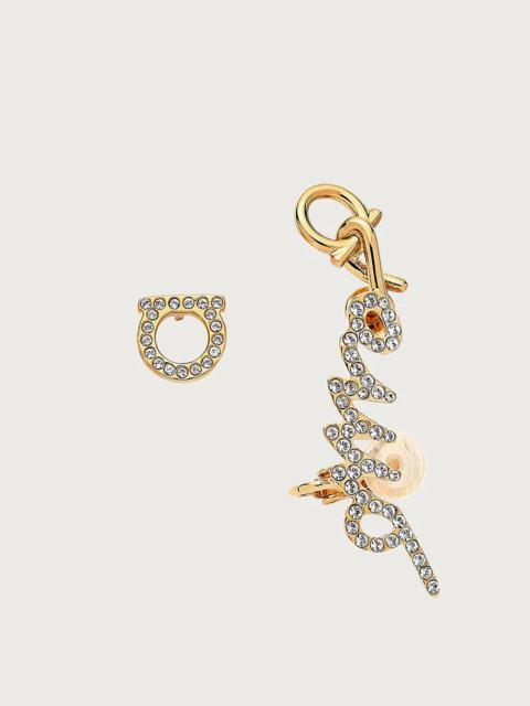 FERRAGAMO ASYMMETRICAL EARRINGS