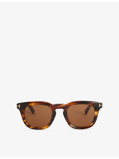 TOM FORD FT1326 Icon Square-Frame Acetate Sunglasses