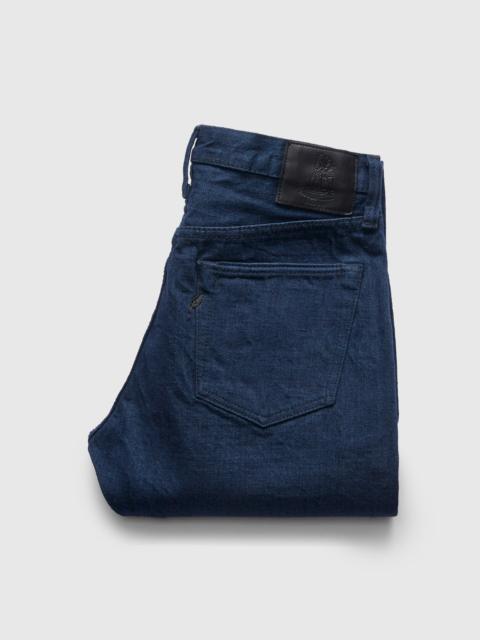 Pure Blue Japan "Oceanic Indigo x Black" 14oz Rinsed Selvedge Denim - Relaxed Tapered Fit