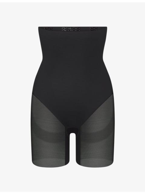 SKIMS Power Mesh Core Sculpt High-Rise Stretch-Woven Shorts