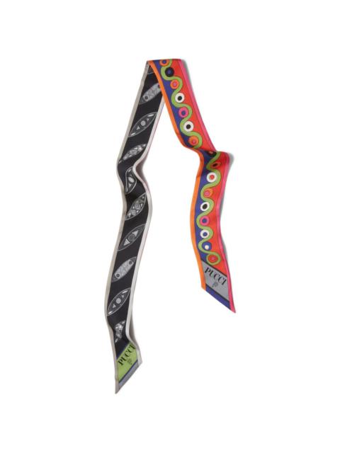 PUCCI Girandole Iride-print silk scarf