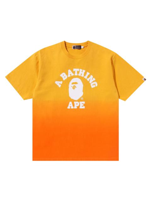 BAPE College Graduation Relaxed Fit Tee 'Orange'