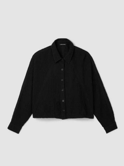 EILEEN FISHER Organic Cotton Doubleweave Classic Collar Jacket