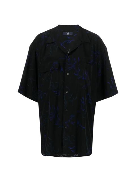 Y's abstract-print oversized shirt