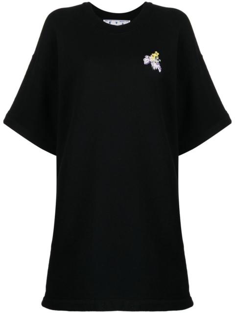 Off-White floral arrows T-shirt dress