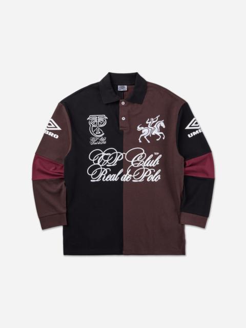 umbro TranceParty “Club Réal” LS Polo Brown