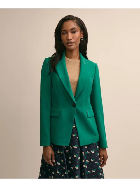 Brooks Brothers Fine Crepe Peak-Lapel Jacket