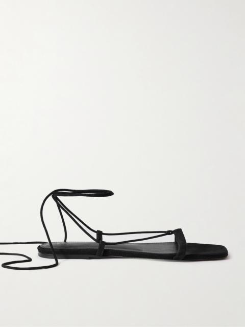 TOTEME + Net Sustain Suede Lace-up Sandals