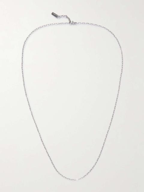 SAINT LAURENT Silver-Tone Chain Necklace