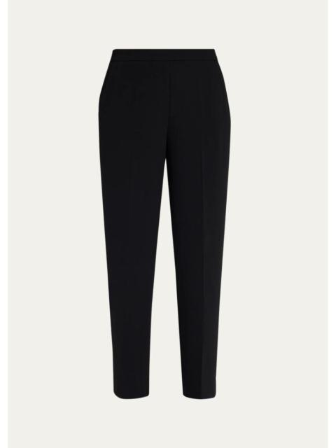 KOBI HALPERIN Aubree Tapered Crepe Ankle Pants