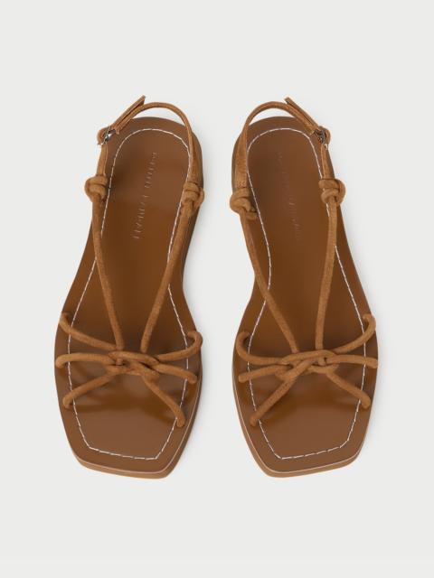 LOEFFLER RANDALL Nomi Cacao Suede Platform Sandal