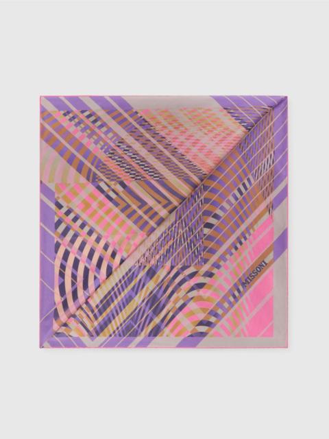 Missoni Geometric print silk scarf