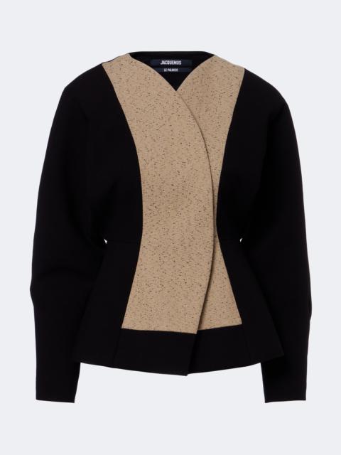JACQUEMUS Paloma paneled cotton and wool-blend jacket