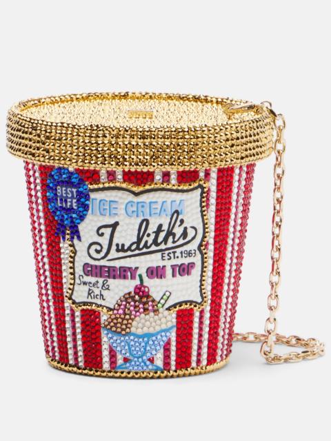 JUDITH LEIBER Judith's Best Ice Cream Pint clutch