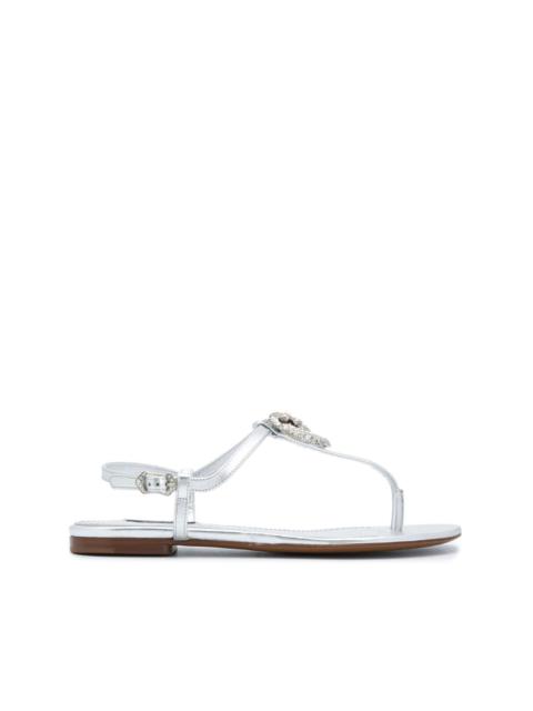 Dolce & Gabbana metallic strappy leather sandals