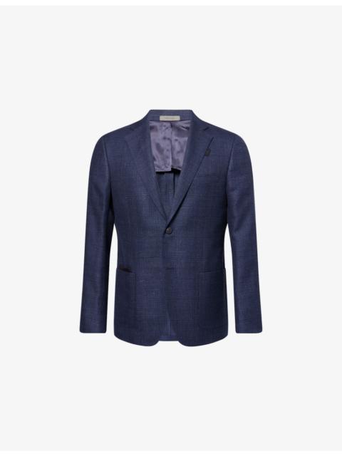 CORNELIANI Single-Breasted Wool and Linen-Blend Blazer