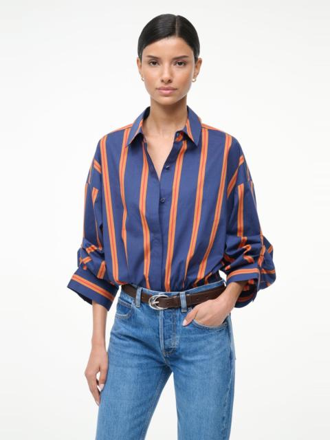 STAUD STAUD TRAVERSE BODYSUIT RAILROAD STRIPE