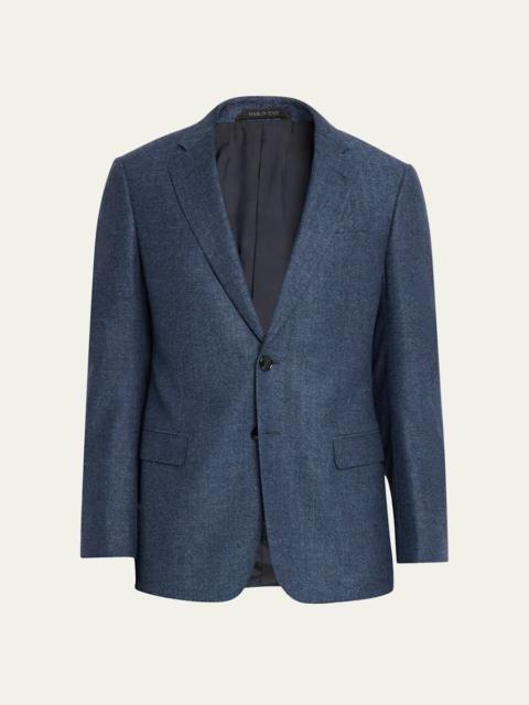 GIORGIO ARMANI Men's Soft Line Chevron Single-Breasted Sport Coat