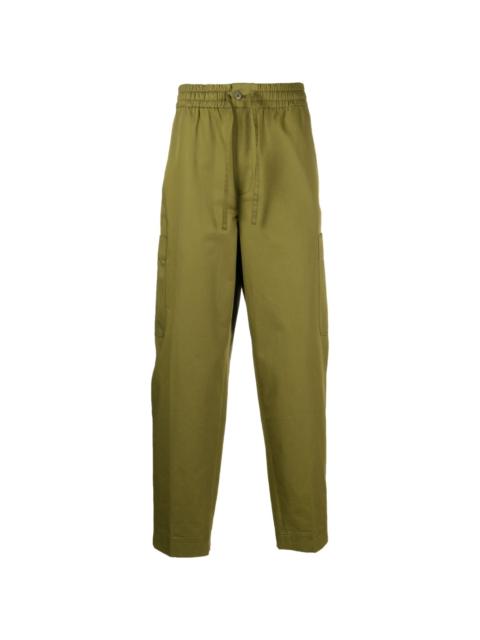 logo-patch cargo jogging trousers