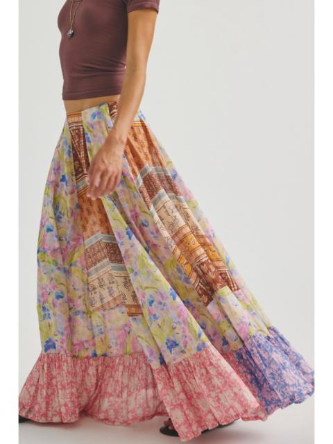FREE PEOPLE Santa Eulalia Printed Maxi Skirt
