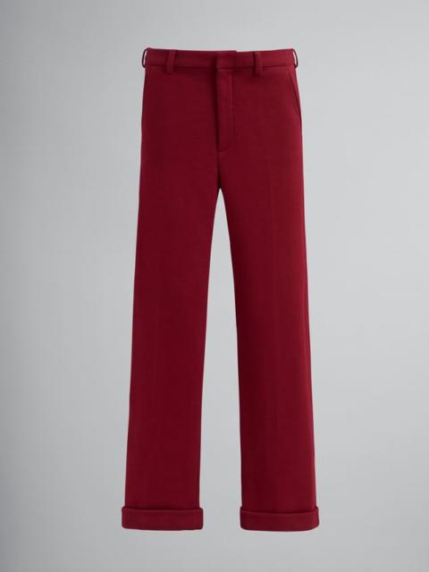 Marni COMPACT COTTON SWEATSHIRT PANTS