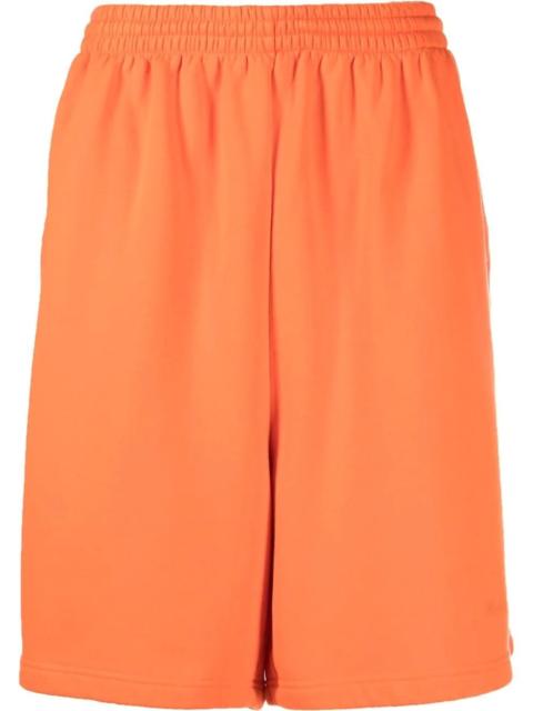 BALENCIAGA logo-embroidered track shorts