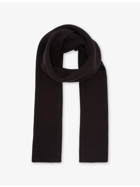 REISS Chesterfield Ribbed Merino-Wool Scarf