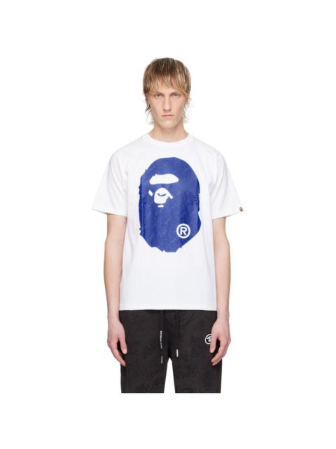 White Hexagram Big Ape Head T-Shirt