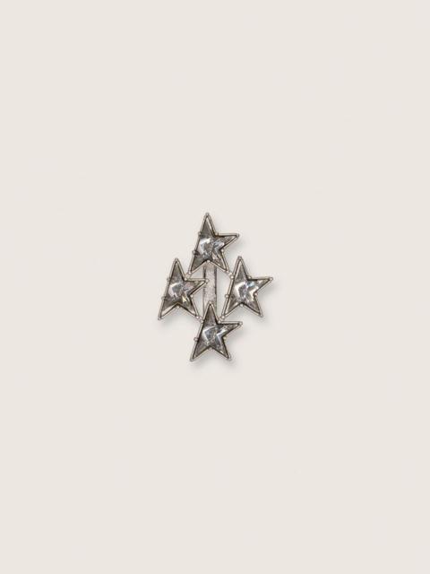 Golden Goose Silver-tone star lace loop