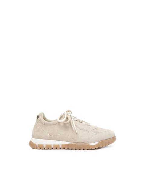 PESERICO panelled suede sneakers