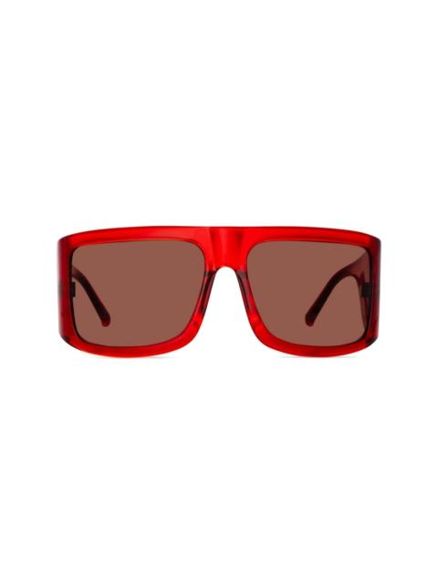 LINDA FARROW Andre oversized-frame sunglasses
