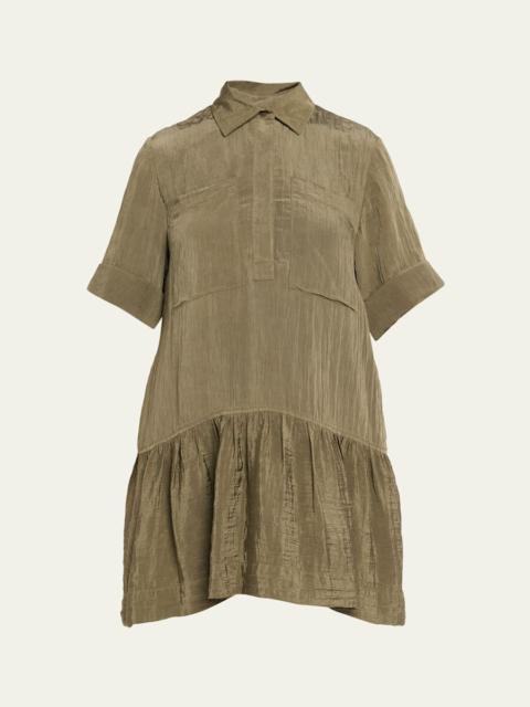 SIMKHAI Cris Short-Sleeve Shirtdress