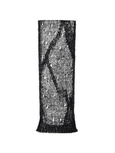 Our Legacy Black Net Scarf