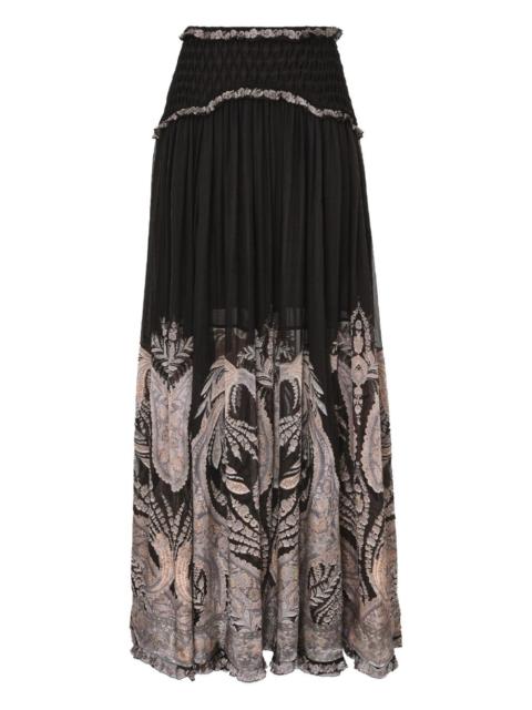 Zimmermann ruffled-detail maxi skirt